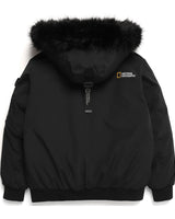 [NATIONAL GEOGRAPHIC] Men's Taruga fur trim hoodie down jumper _ CARBON BLACK (N234MDW930)グースダウン - コクモト KOCUMOTO