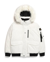 [NATIONAL GEOGRAPHIC] Men's Taruga fur trim hoodie down jumper _ IVORY (N234MDW930)グースダウン - コクモト KOCUMOTO