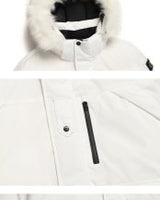 [NATIONAL GEOGRAPHIC] Men's Taruga fur trim hoodie down jumper _ IVORY (N234MDW930)グースダウン - コクモト KOCUMOTO