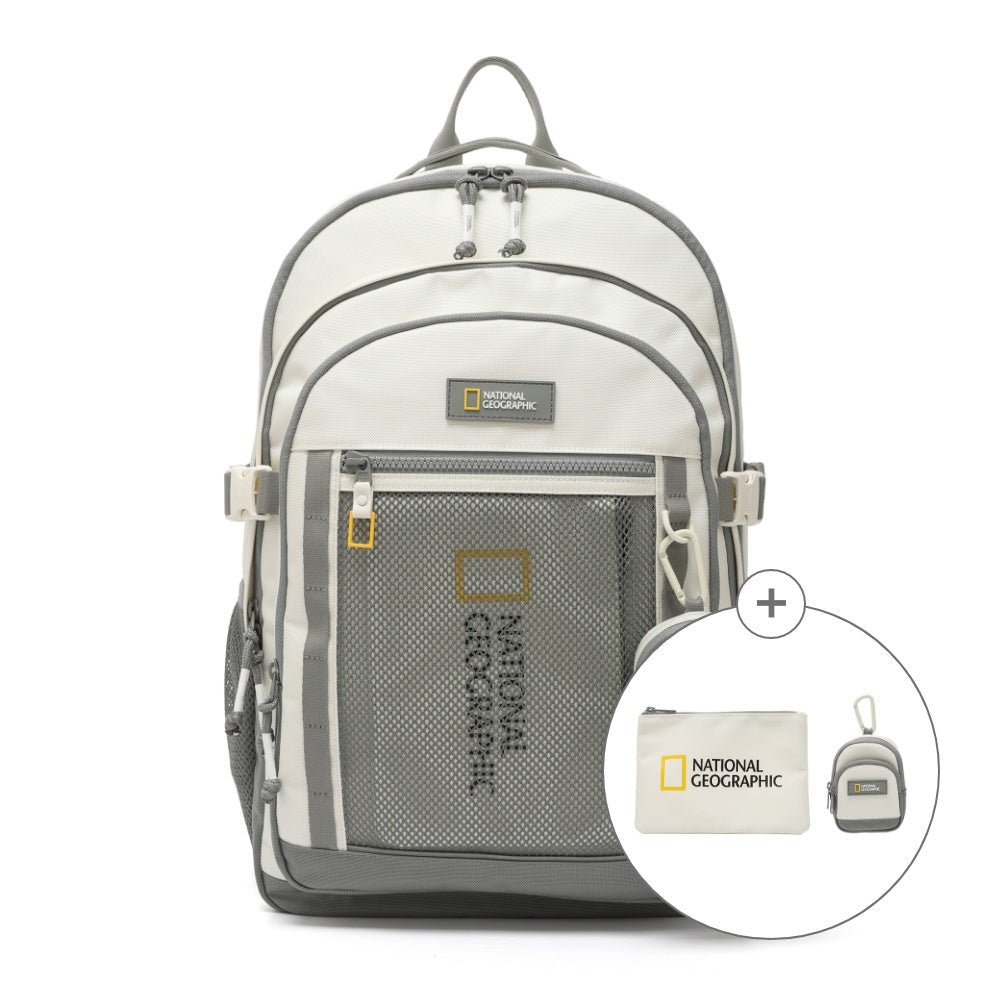 [NATIONAL GEOGRAPHIC] Pachi backpack _ GREY (N241ABG510) 23L 新学期 男女共用 - コクモト KOCUMOTO