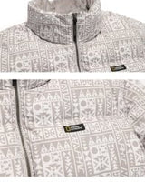 [NATIONAL GEOGRAPHIC] Rayman short pattern duck down jumper _ OAK BEIGE (N234UDW111) グースダウン - コクモト KOCUMOTO