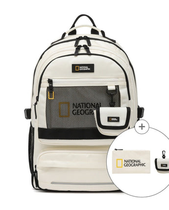 [NATIONAL GEOGRAPHIC] Ripple backpack _ IVORY (N241ABG530) 25L 新学期 男女共用 - コクモト KOCUMOTO