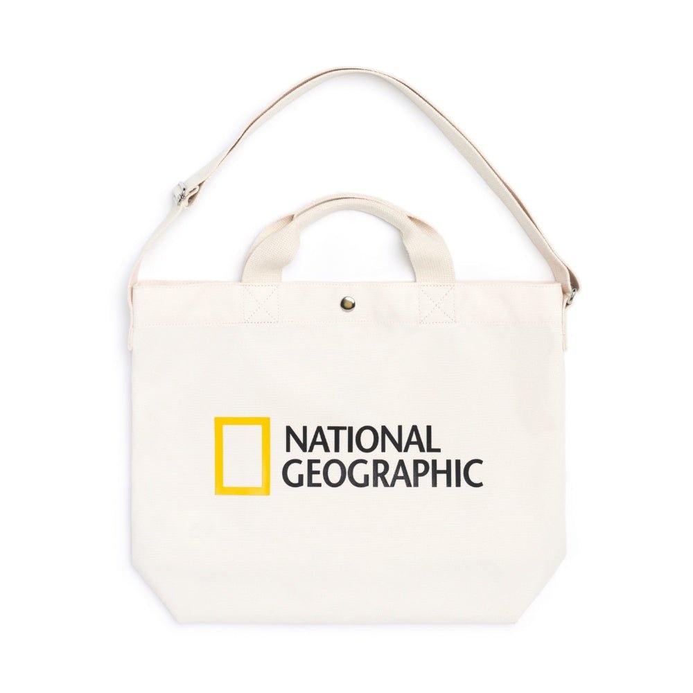 [NATIONAL GEOGRAPHIC] Simple eco bag _ IVORY (N225ATO570) - コクモト KOCUMOTO