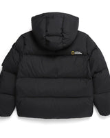 [NATIONAL GEOGRAPHIC] Women's Golden Mole short length goose down hoodie jumper_ CARBON BLACK (N234WDW820) - コクモト KOCUMOTO