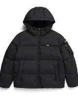 [NATIONAL GEOGRAPHIC] Women's Golden Mole short length goose down hoodie jumper_ CARBON BLACK (N234WDW820) - コクモト KOCUMOTO