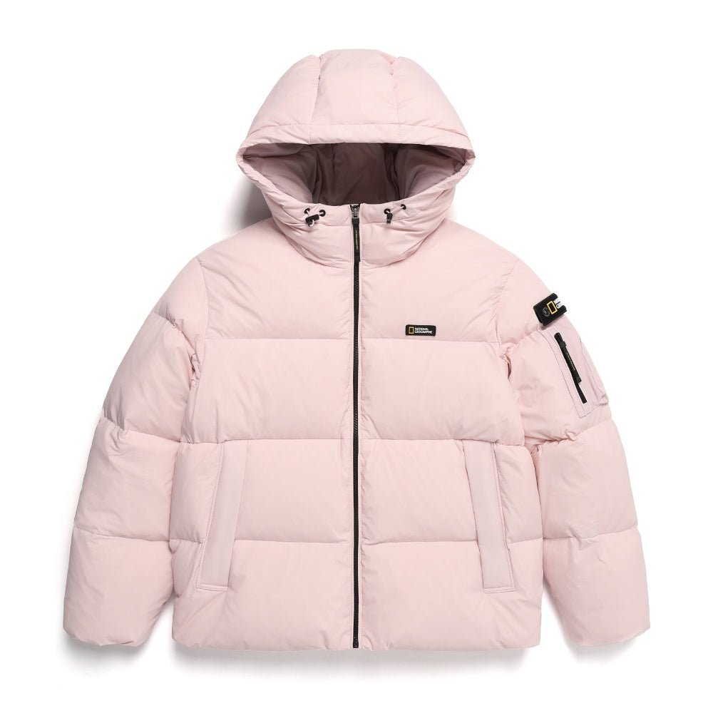 [NATIONAL GEOGRAPHIC] Women's Golden Mole short length goose down hoodie jumper_ INDIAN PINK (N234WDW820) - コクモト KOCUMOTO