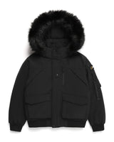 [NATIONAL GEOGRAPHIC] Women's Taruga fur trim hoodie down jumper _ CARBON BLACK (N234WDW930) グースダウン - コクモト KOCUMOTO