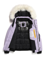 [NATIONAL GEOGRAPHIC] Women's Taruga fur trim hoodie down jumper _ LAVENDER (N234WDW930) グースダウン - コクモト KOCUMOTO