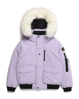 [NATIONAL GEOGRAPHIC] Women's Taruga fur trim hoodie down jumper _ LAVENDER (N234WDW930) グースダウン - コクモト KOCUMOTO