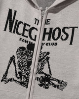 [NICE GHOST CLUB] 2023F/W Kiss Club Knit Hooded Zip-Up - コクモト KOCUMOTO