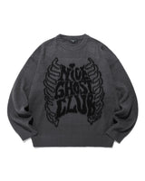 [NICE GHOST CLUB] 2023F/W skull logo knit - コクモト KOCUMOTO