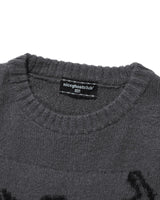 [NICE GHOST CLUB] 2023F/W skull logo knit - コクモト KOCUMOTO