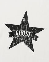 [Nice Ghost Club] 23 F/Wゴーストスターロゴ 長袖Tシャツ_ホワイト - コクモト KOCUMOTO