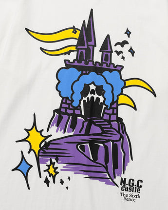 [Nice Ghost Club] 23 F/Wゴーストヘッドキャッスル長袖Tシャツ_ WHITE - コクモト KOCUMOTO