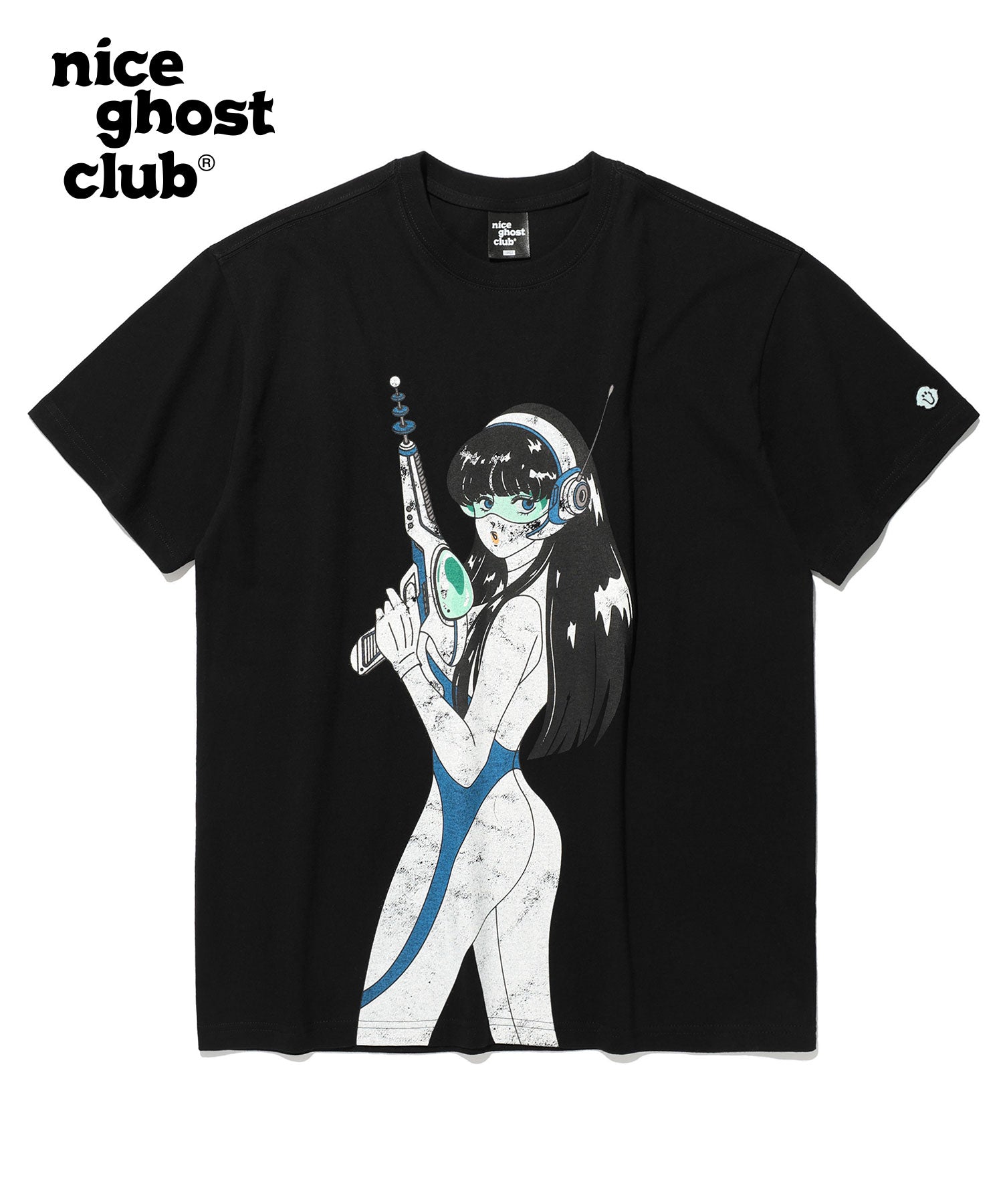 [NICE GHOST CLUB] [23S/S] フューチャーガール Tシャツ_ブラック - コクモト KOCUMOTO