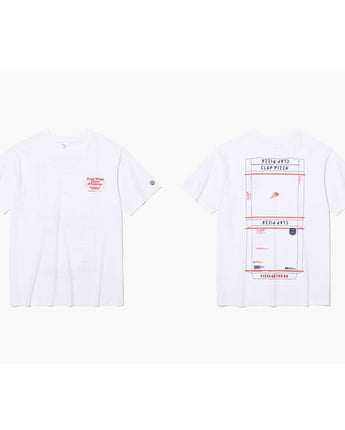 [NICE GHOST CLUB] NGL CLAP CIRCLE LOGO TEE (WHITE) - コクモト KOCUMOTO