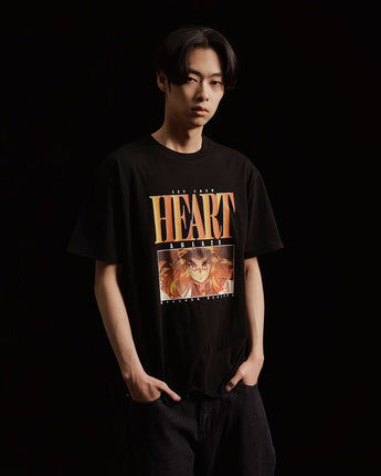 [NICE GHOST CLUB] 鬼滅の刃_Rengoku_Kyojuro_RENGOKU DIALOGUE TEE [BLACK] - コクモト KOCUMOTO