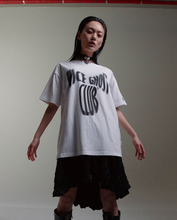 [NICE GHOST CLUB] SCREAM LOGO TEE [WHITE] - コクモト KOCUMOTO