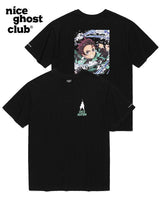 [NICE GHOST CLUB] 鬼滅の刃_Tanjiro Kamado_ WATER BREATHING TEE [BLACK] - コクモト KOCUMOTO