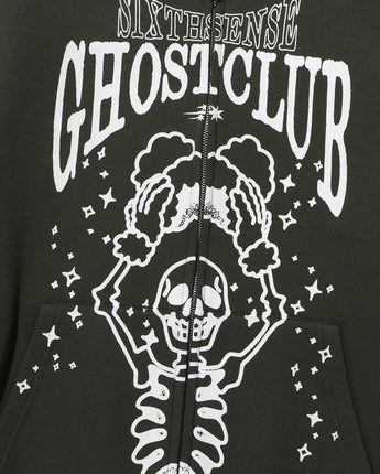 [NICE GHOST CLUB]23F/Wスケルトンヘルメットフード集業_ CHARCOAL - コクモト KOCUMOTO