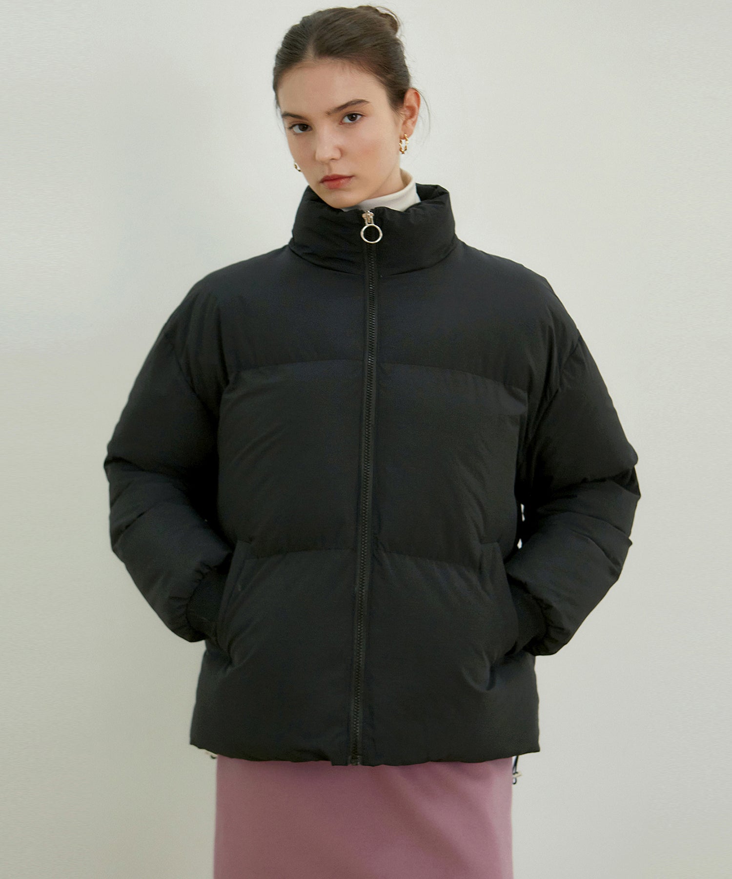 [NICK&NICOLE] 23F/W ESSENTIAL PUFFER SHORT PADDING_BLACK - コクモト KOCUMOTO