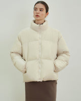 [NICK&NICOLE] 23F/W ESSENTIAL PUFFER SHORT PADDING_CREAM - コクモト KOCUMOTO