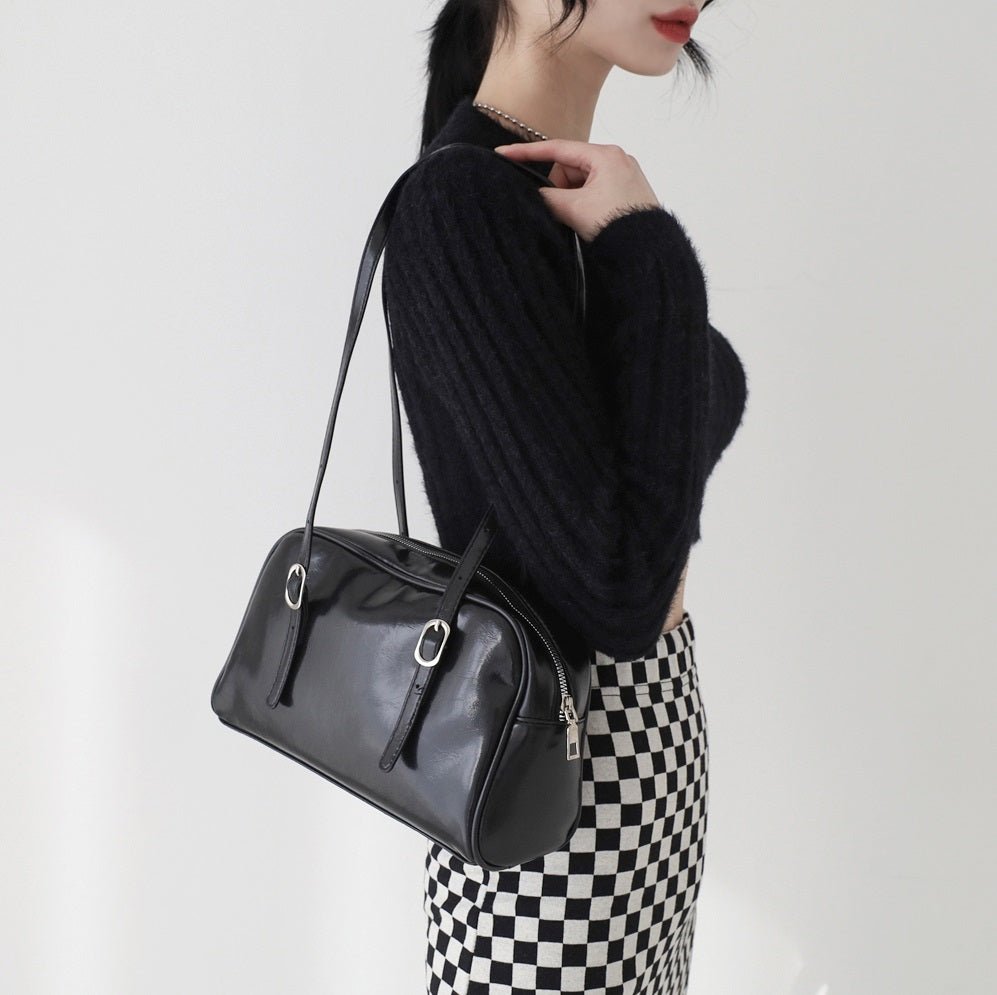 [NONCODE] Hick Square Leather Shoulder Bag デイリー 韓国人気 - コクモト KOCUMOTO