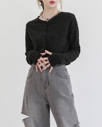 [NONCODE] Meco Warmer Crop Cardigan 2色 新商品 女性服 肝節期 - コクモト KOCUMOTO