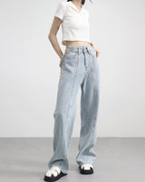 [NONCODE] Pelly bag strap denim Pants 韓国人気 ストリートファッション - コクモト KOCUMOTO