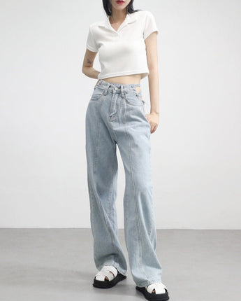 [NONCODE] Pelly bag strap denim Pants 韓国人気 ストリートファッション - コクモト KOCUMOTO