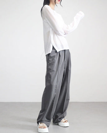 [NONCODE] Riffon stitch button slacks 2色 韓国人気 男女共用 ストリートファッション - コクモト KOCUMOTO
