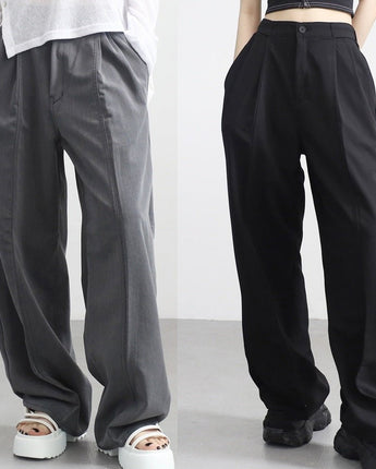 [NONCODE] Riffon stitch button slacks 2色 韓国人気 男女共用 ストリートファッション - コクモト KOCUMOTO