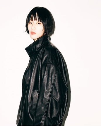 PARTIMENTO]韓国ファッション[Vegan Leather] Field Jacket - コクモト