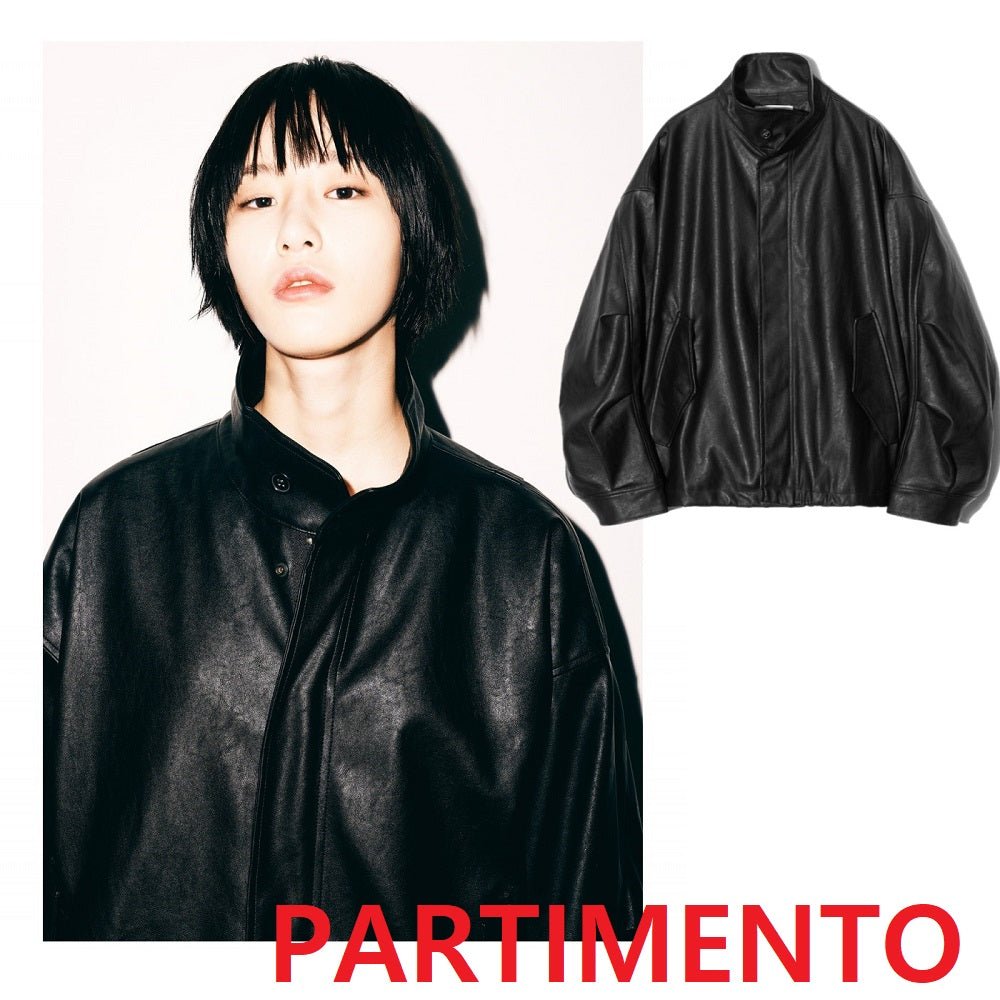 [PARTIMENTO]韓国ファッション[Vegan Leather] Field Jacket - コクモト KOCUMOTO