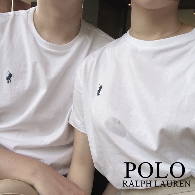 [POLO Ralph Lauren] Round neck short sleeve T-shirt 2色 大学生ファッション/韓国ファッション/人気ブランド/ 男女共用/カップル - コクモト KOCUMOTO