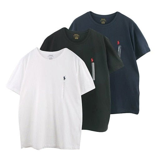 [POLO Ralph Lauren] Round neck short sleeve T-shirt 2色 大学生ファッション/韓国ファッション/人気ブランド/ 男女共用/カップル - コクモト KOCUMOTO