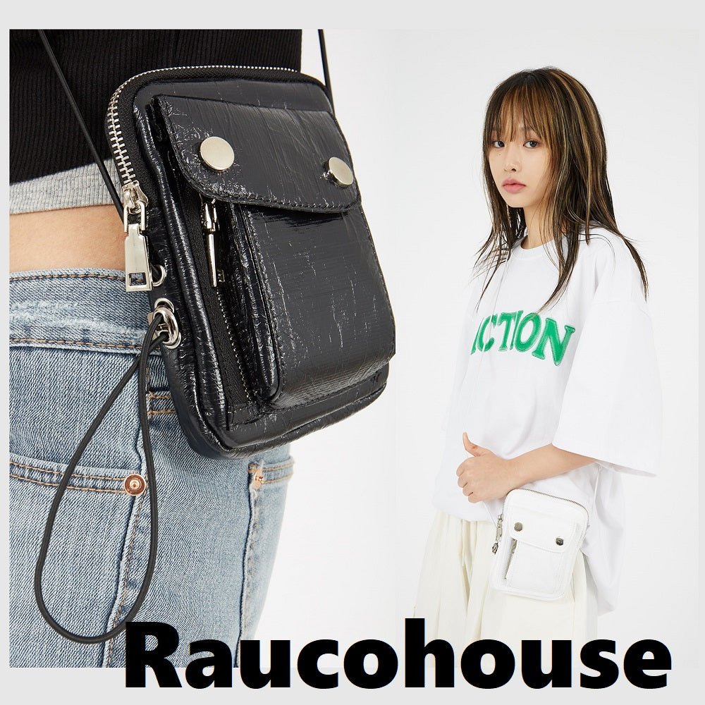 [Raucohouse]韓国ファッションメルティングストリングクロスミニバッグ - コクモト KOCUMOTO