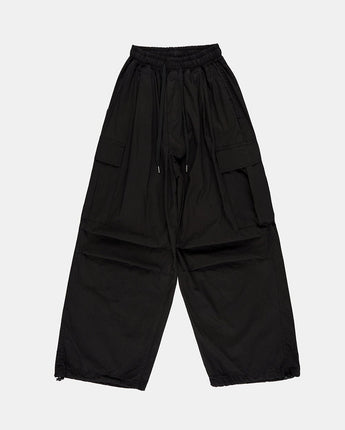 [Raucohouse] Balloon Wide Big Cargo Pocket Banding Pants 3色 (UNISEX) - コクモト KOCUMOTO