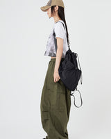 [Raucohouse] Balloon Wide Big Cargo Pocket Banding Pants 3色 (UNISEX) - コクモト KOCUMOTO