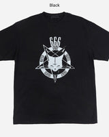 [Raucohouse] Cat spirit print over T-shirt 2色 - コクモト KOCUMOTO