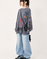 [Raucohouse] Curve Dart Balloon Wide Denim Pants 新商品 男女共用 - コクモト KOCUMOTO