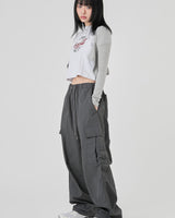 [Raucohouse] Daily loose fit cargo banding pants 3色 (UNISEX) - コクモト KOCUMOTO