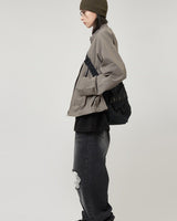 [Raucohouse] Eyelet denim crossbody bag (UNISEX) 新学期 新商品 韓国人気 日常用 ストリートファッション - コクモト KOCUMOTO