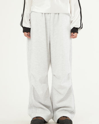 [Raucohouse] Fleece raw edge track sweatpants 4色 (UNISEX) - コクモト KOCUMOTO