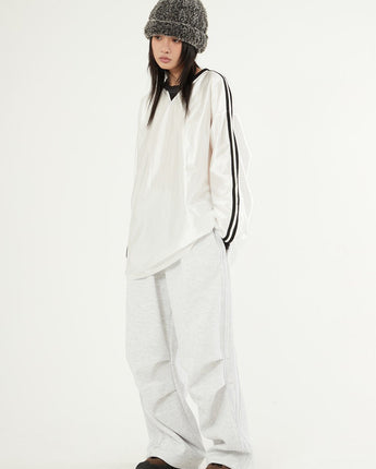 [Raucohouse] Fleece raw edge track sweatpants 4色 (UNISEX) - コクモト KOCUMOTO