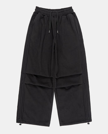 [Raucohouse] Fleece raw edge track sweatpants 4色 (UNISEX) - コクモト KOCUMOTO