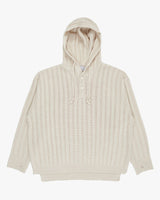 [Raucohouse] Henry neck hooded warmer ribbed over knit 3色 dailylook - コクモト KOCUMOTO