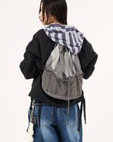 [Raucohouse] Irregular Color Block Net Pocket Backpack 3色 (UNISEX) ストリートファッション - コクモト KOCUMOTO