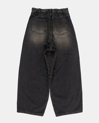 [Raucohouse] Mud Side Incision Balloon Denim Pants 2色 新商品 ストリートファッション - コクモト KOCUMOTO