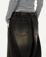 [Raucohouse] Mud Side Incision Balloon Denim Pants 2色 新商品 ストリートファッション - コクモト KOCUMOTO